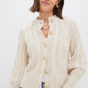 Tuckernuck Cotton Colette Cardigan, Sandstone